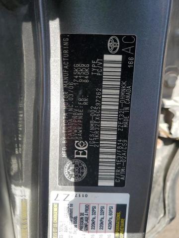 2T1KR32EX6C597262 - 2006 TOYOTA COROLLA MA XR GRAY photo 12