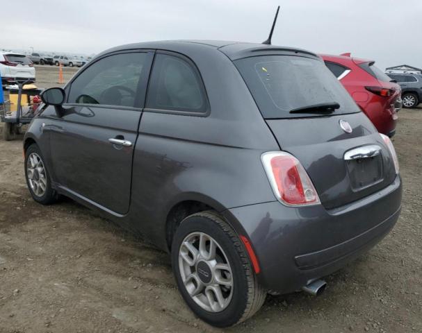 3C3CFFARXFT528365 - 2015 FIAT 500 POP GRAY photo 2