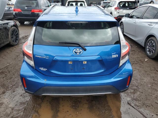 JTDKDTB35J1602670 - 2018 TOYOTA PRIUS C BLUE photo 6