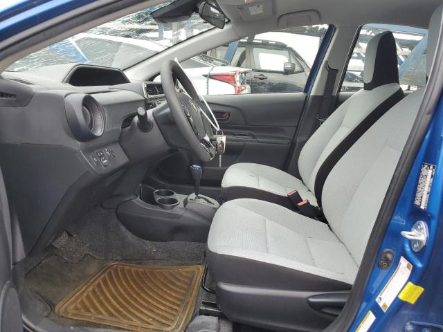 JTDKDTB35J1602670 - 2018 TOYOTA PRIUS C BLUE photo 7