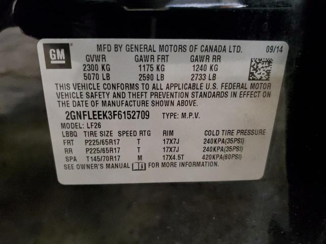 2GNFLEEK3F6152709 - 2015 CHEVROLET EQUINOX LS BLACK photo 13