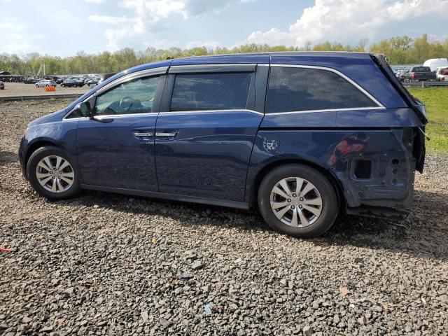 5FNRL5H66FB054448 - 2015 HONDA ODYSSEY EXL BLUE photo 2