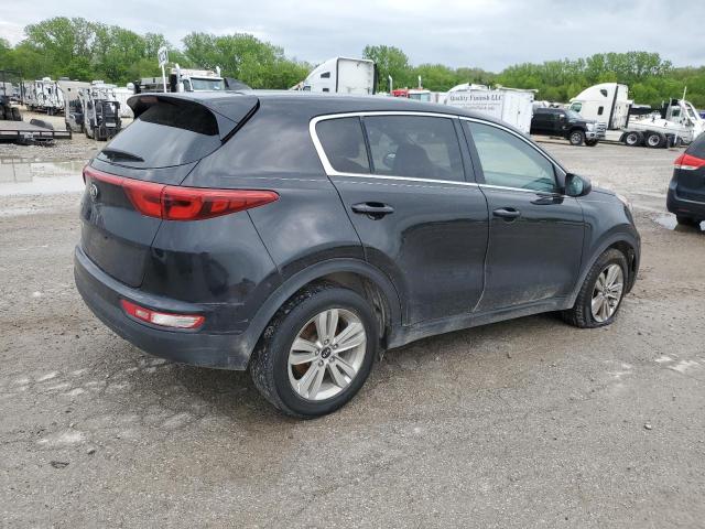 KNDPM3AC1H7176958 - 2017 KIA SPORTAGE LX BLACK photo 3