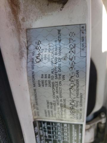 WBADK7300G9652278 - 1986 BMW 528 E WHITE photo 12