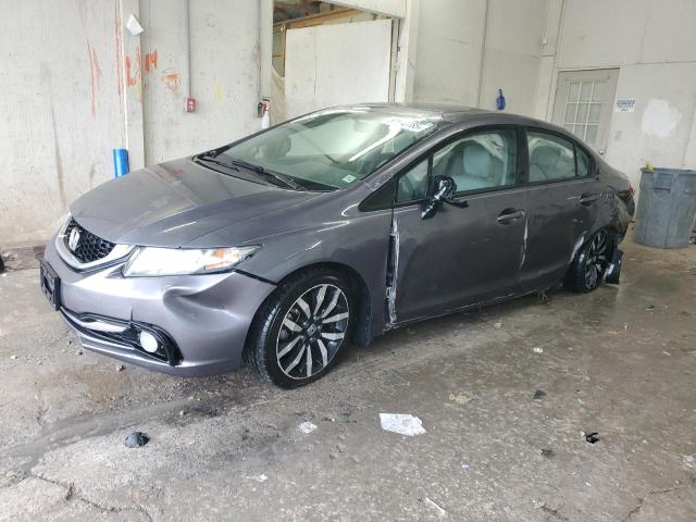19XFB2F96FE077350 - 2015 HONDA CIVIC EXL GRAY photo 1