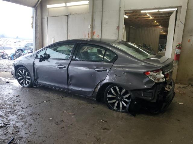 19XFB2F96FE077350 - 2015 HONDA CIVIC EXL GRAY photo 2