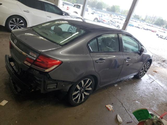 19XFB2F96FE077350 - 2015 HONDA CIVIC EXL GRAY photo 3
