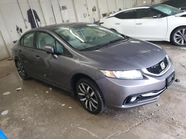 19XFB2F96FE077350 - 2015 HONDA CIVIC EXL GRAY photo 4