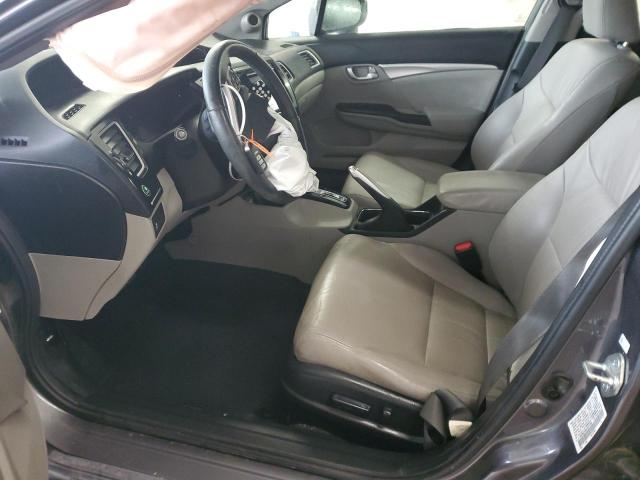 19XFB2F96FE077350 - 2015 HONDA CIVIC EXL GRAY photo 7