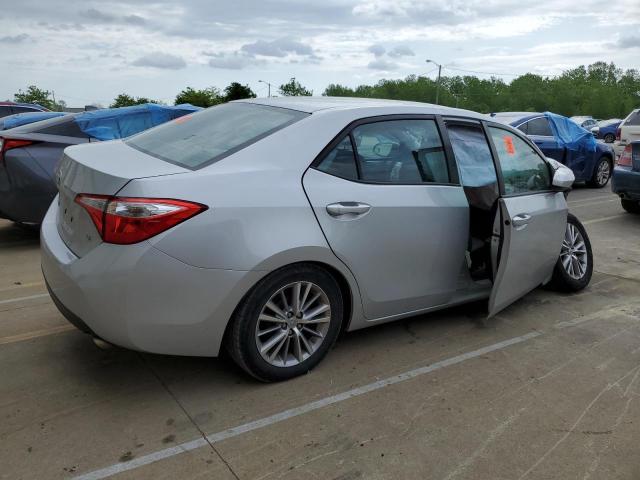 2T1BURHEXFC237336 - 2015 TOYOTA COROLLA L SILVER photo 3