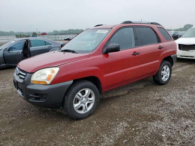 KNDJE723787494057 - 2008 KIA SPORTAGE EX RED photo 1