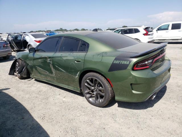 2C3CDXCT3MH652424 - 2021 DODGE CHARGER R/T GREEN photo 2