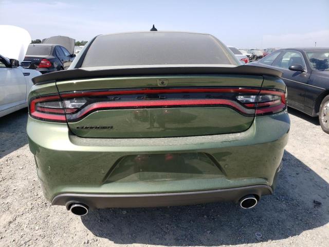 2C3CDXCT3MH652424 - 2021 DODGE CHARGER R/T GREEN photo 6