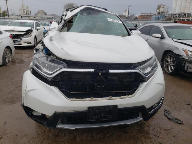 2HKRW2H96KH607465 - 2019 HONDA CR-V TOURING WHITE photo 5