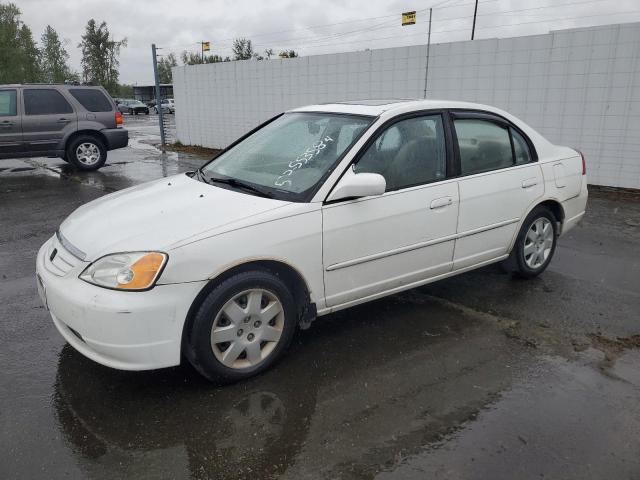 1HGES26712L068486 - 2002 HONDA CIVIC EX WHITE photo 1