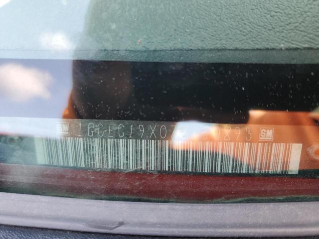 1GCEC19X07Z150893 - 2007 CHEVROLET SILVERADO C1500 CLASSIC Qırmızı foto 13