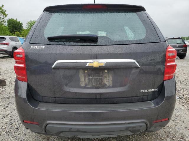 2GNALBEK4G6308007 - 2016 CHEVROLET EQUINOX LS GRAY photo 6