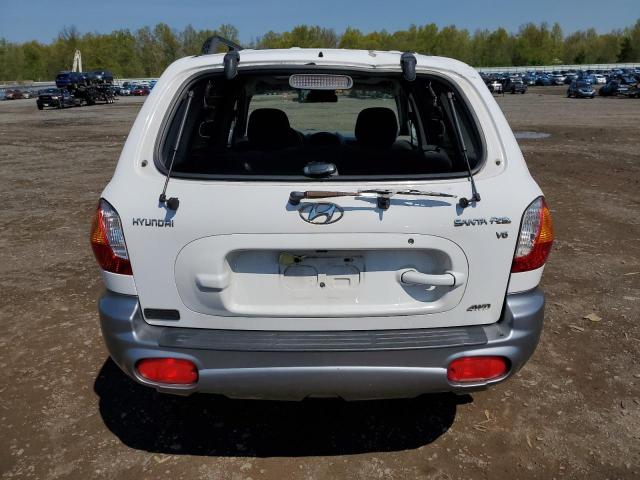 KM8SC73D43U364728 - 2003 HYUNDAI SANTA FE GLS WHITE photo 6