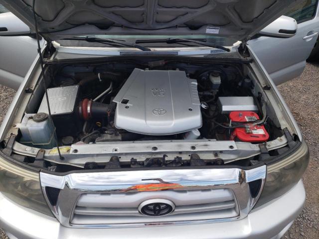 5TEJU62N76Z262644 - 2006 TOYOTA TACOMA DOUBLE CAB PRERUNNER SILVER photo 11