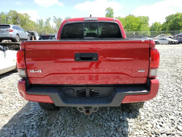 3TMCZ5AN6LM357825 - 2020 TOYOTA TACOMA DOUBLE CAB RED photo 6