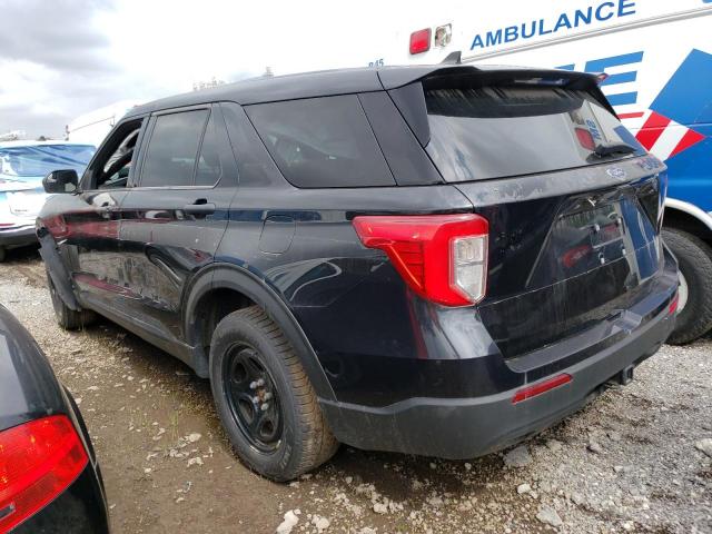 1FM5K8AW3MNA04551 - 2021 FORD EXPLORER POLICE INTERCEPTOR BLACK photo 2