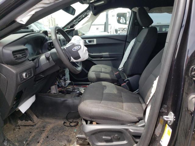 1FM5K8AW3MNA04551 - 2021 FORD EXPLORER POLICE INTERCEPTOR BLACK photo 7