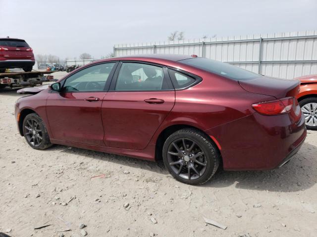 1C3CCCDGXFN547435 - 2015 CHRYSLER 200 S MAROON photo 2