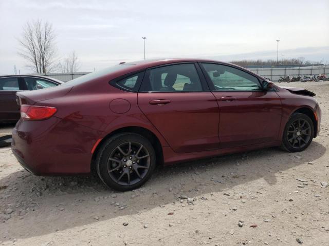 1C3CCCDGXFN547435 - 2015 CHRYSLER 200 S MAROON photo 3