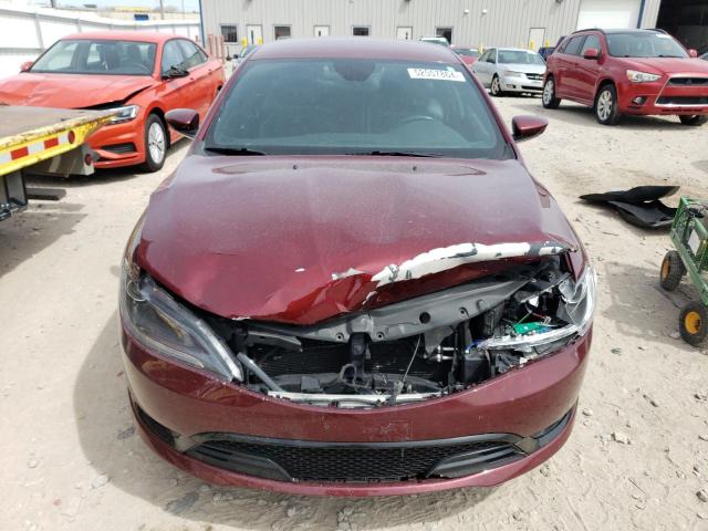 1C3CCCDGXFN547435 - 2015 CHRYSLER 200 S MAROON photo 5