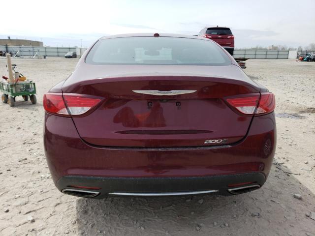 1C3CCCDGXFN547435 - 2015 CHRYSLER 200 S MAROON photo 6