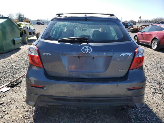 2T1LE40E99C001216 - 2009 TOYOTA MATRIX S GRAY photo 6