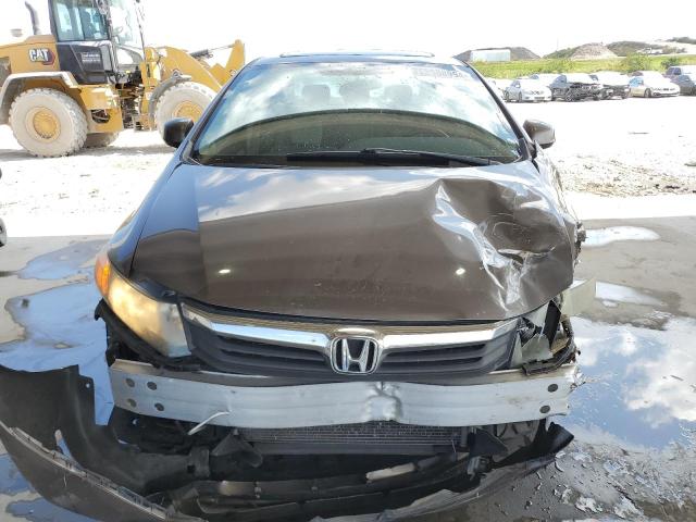 2HGFB2F95CH548387 - 2012 HONDA CIVIC EXL თაფლისფერი ფოტო 5