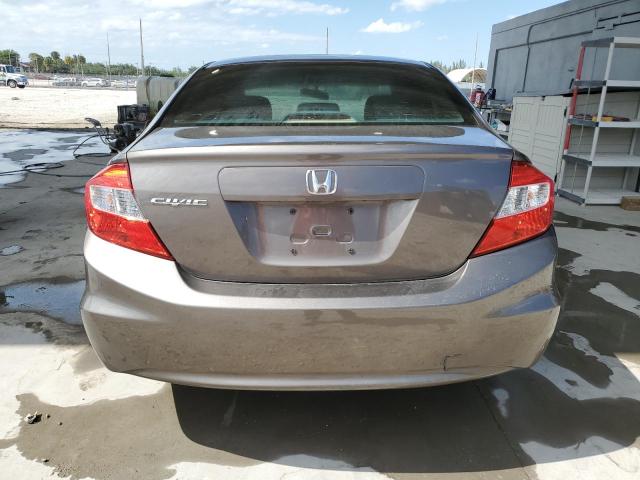 2HGFB2F95CH548387 - 2012 HONDA CIVIC EXL თაფლისფერი ფოტო 6
