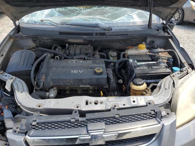 KL1TD56607B119375 - 2007 CHEVROLET AVEO BASE GRAY photo 11