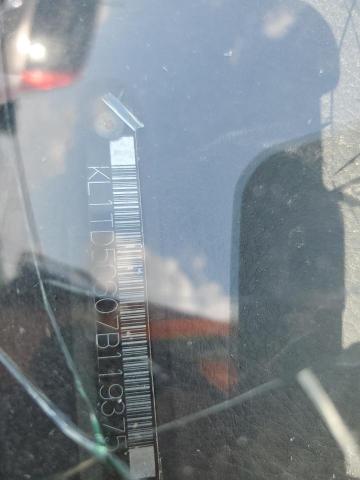 KL1TD56607B119375 - 2007 CHEVROLET AVEO BASE GRAY photo 12