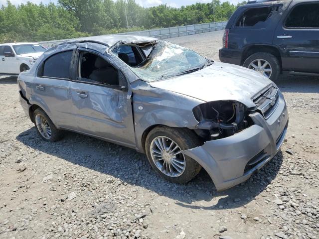 KL1TD56607B119375 - 2007 CHEVROLET AVEO BASE GRAY photo 4