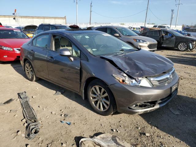 19XFB2F98CE013838 - 2012 HONDA CIVIC EXL Qəhvəyi foto 4