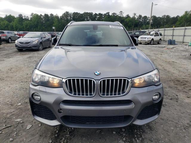 5UXWY3C59F0F83951 - 2015 BMW X3 XDRIVE28D GRAY photo 5