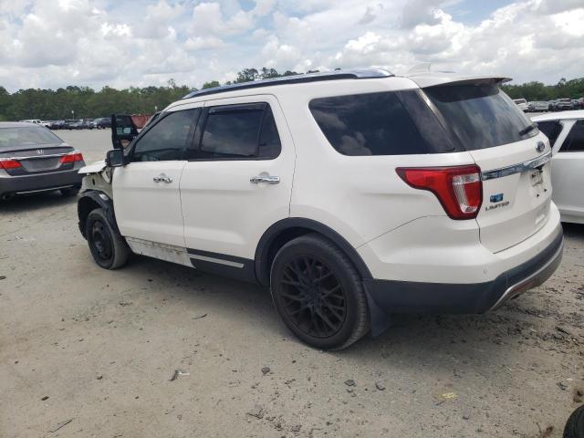 1FM5K7FHXHGD62275 - 2017 FORD EXPLORER LIMITED WHITE photo 2