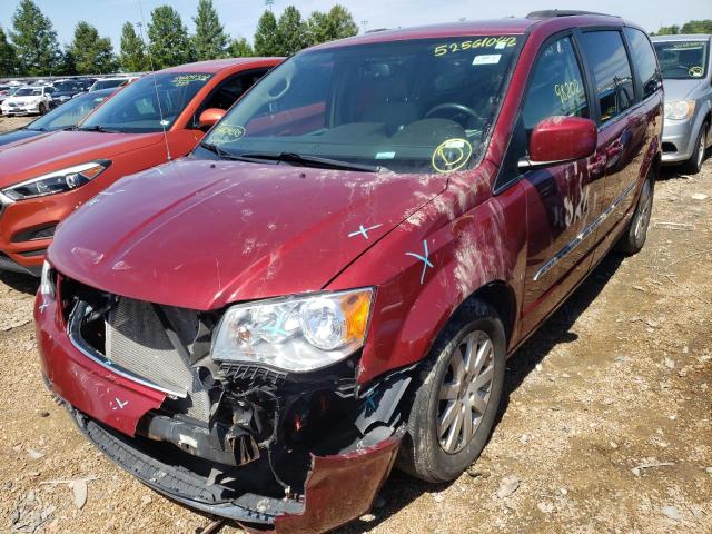 2C4RC1BG6GR213193 - 2016 CHRYSLER TOWN & COU TOURING ბურგუნდია ფოტო 2