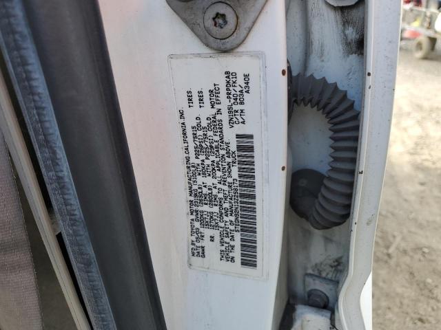 5TEGN92N13Z258173 - 2003 TOYOTA TACOMA DOUBLE CAB PRERUNNER WHITE photo 12