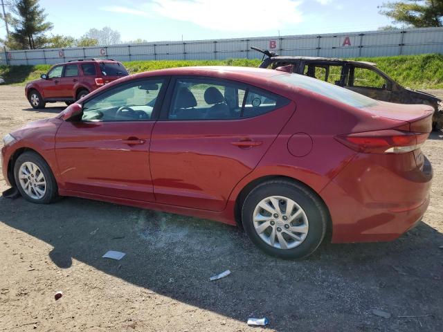 KMHD74LF7HU417653 - 2017 HYUNDAI ELANTRA SE RED photo 2