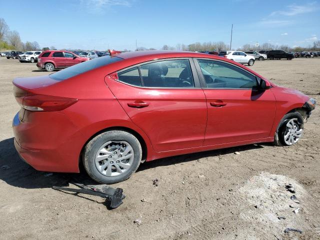 KMHD74LF7HU417653 - 2017 HYUNDAI ELANTRA SE RED photo 3