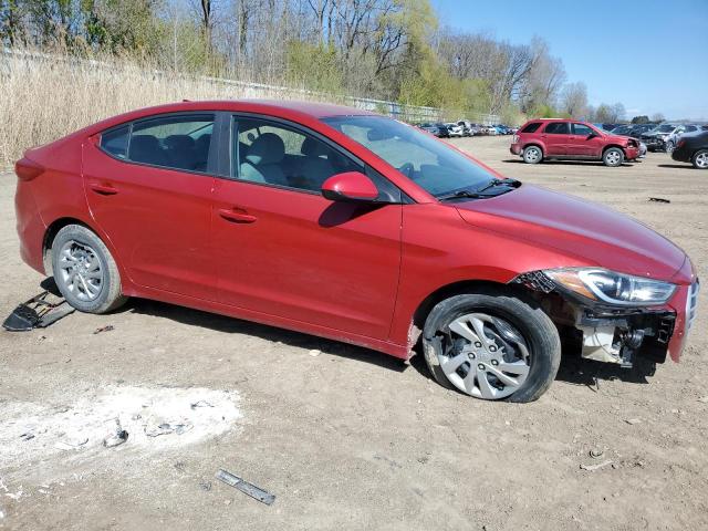 KMHD74LF7HU417653 - 2017 HYUNDAI ELANTRA SE RED photo 4