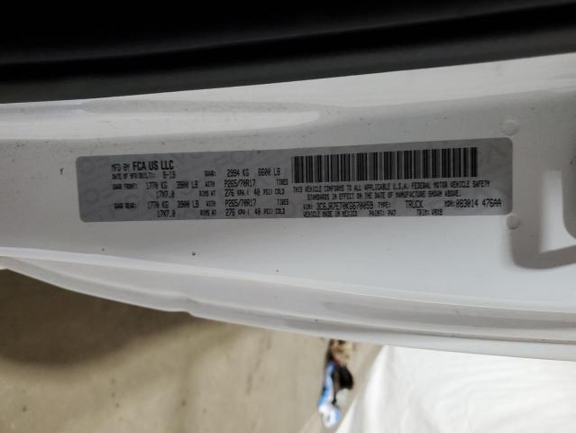 3C6JR7ET0KG670059 - 2019 RAM 1500 CLASS SLT თეთრი ფოტო 13