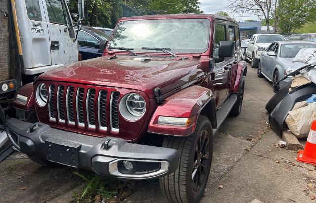 1C4JJXP60MW675547 - 2021 JEEP WRANGLER U SAHARA 4XE BURGUNDY photo 2