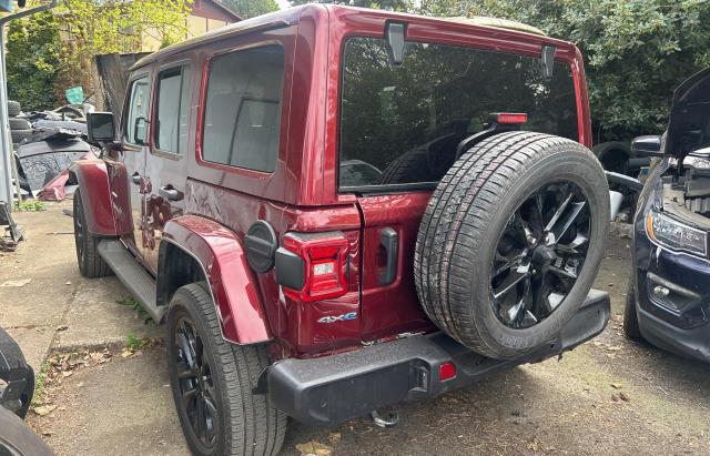 1C4JJXP60MW675547 - 2021 JEEP WRANGLER U SAHARA 4XE BURGUNDY photo 3