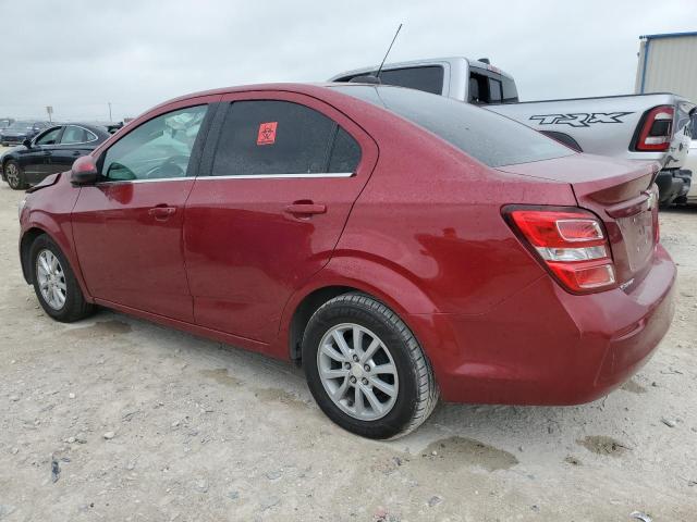 1G1JD5SB5K4141221 - 2019 CHEVROLET SONIC LT MAROON photo 2