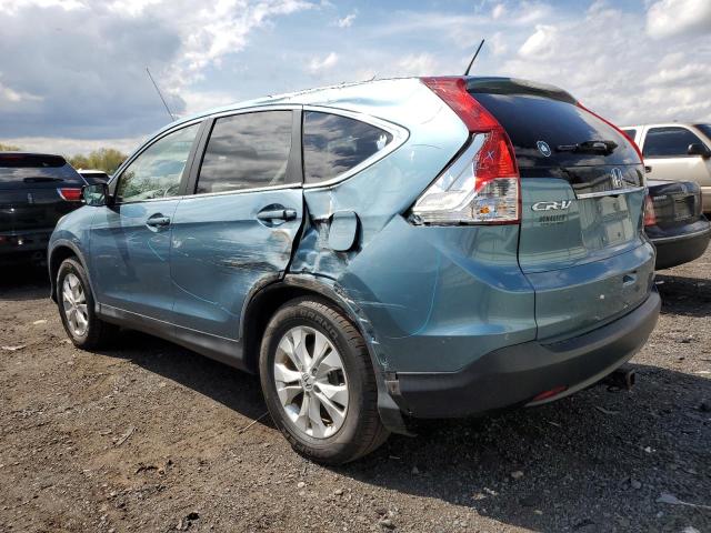 5J6RM4H5XDL013775 - 2013 HONDA CR-V EX BLUE photo 2