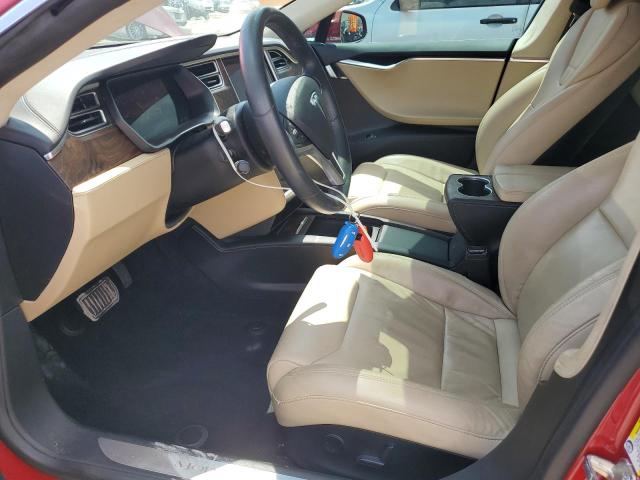 5YJSA1E16HF203128 - 2017 TESLA MODEL S Червоний фото 7